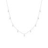 Necklaces Smiling Rocks | Essentials 0.59Ct 9 Rocks Chain Necklace Nl-00286Wht