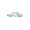 Rings Smiling Rocks | Bridal 1.52Ctw Three Stone Cushion Ring Lab Grown Diamond R-00559Wht White Gold