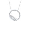 Necklaces Smiling Rocks | Drizzle 0.70Ct Lab Grown Diamond Necklace Nl-00234Wht