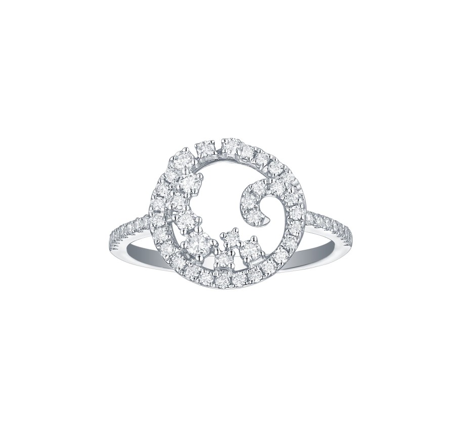 Rings Smiling Rocks | Drizzle 0.49Ct Lab Grown Diamond Ring R-00329Wht