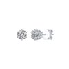 Earrings Smiling Rocks | Essentials 1Ct Solitaire Earrings E-00123Wht