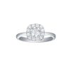 Rings Smiling Rocks | Engagement 0.84Ct Cushion Halo Ring R-00070Wht