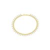 Bracelets Smiling Rocks | Lab Grown 3.21Ct Emerald Diamond With Bead Ball Bracelet Yellow Gold