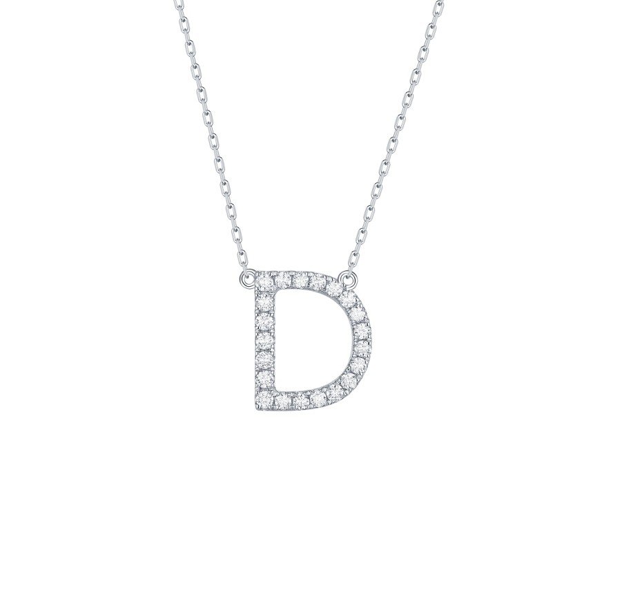 Necklaces Smiling Rocks | My Type 0.26Ct "D" Lab Grown Diamond Necklace Nl-00149Wht