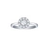 Rings Smiling Rocks | Engagement 0.50Ct Halo Ring R-00059Wht