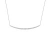 Necklaces Smiling Rocks | Essentials 0.61Ct Linear Smile Necklace Nl-00178Wht