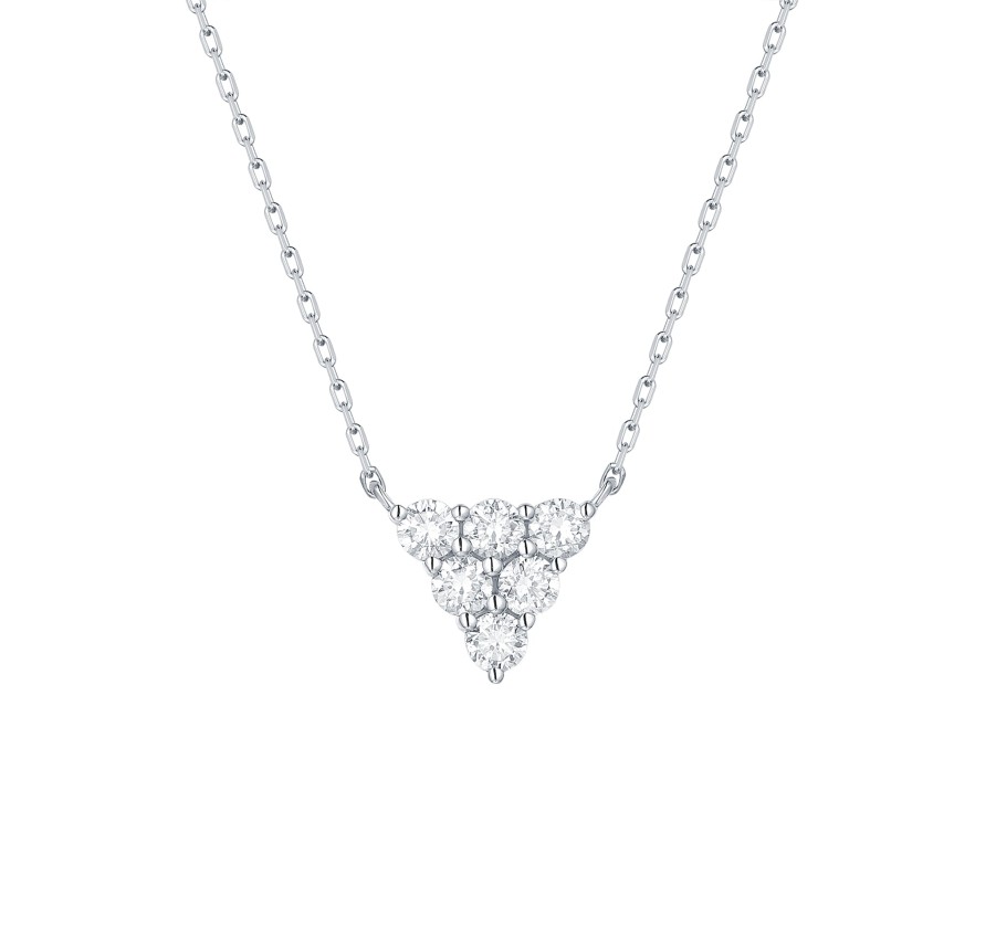 Necklaces Smiling Rocks | Essentials 0.34Ct Petite Necklace Nl-00307Wht