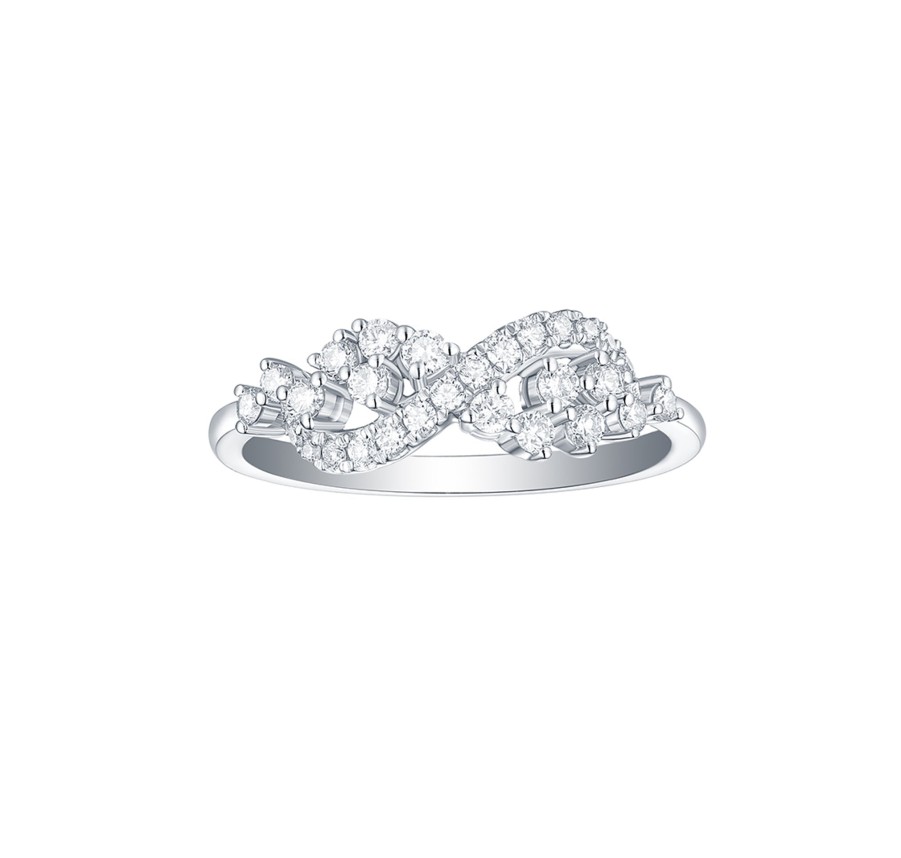 Rings Smiling Rocks | Drizzle 0.36Ct Lab Grown Diamond 0.36Ct Ring R-00241Wht