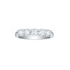 Rings Smiling Rocks | Wedding Band In 1.00Ctw Five Stone Ring R-00645Wht