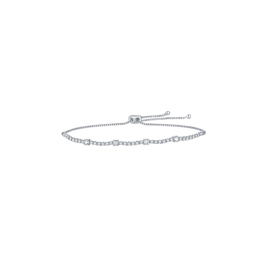 Bracelets Smiling Rocks | Essentials 0.67Ct Fancy Bracelet Bl-00257Wht