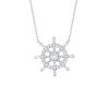 Necklaces Smiling Rocks | Mini 0.18Ct Lab Grown Diamond Wheel Necklace Nl-00223Wht