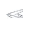 Rings Smiling Rocks | Skyline 0.25Ct Angle Ring R-00387Wht