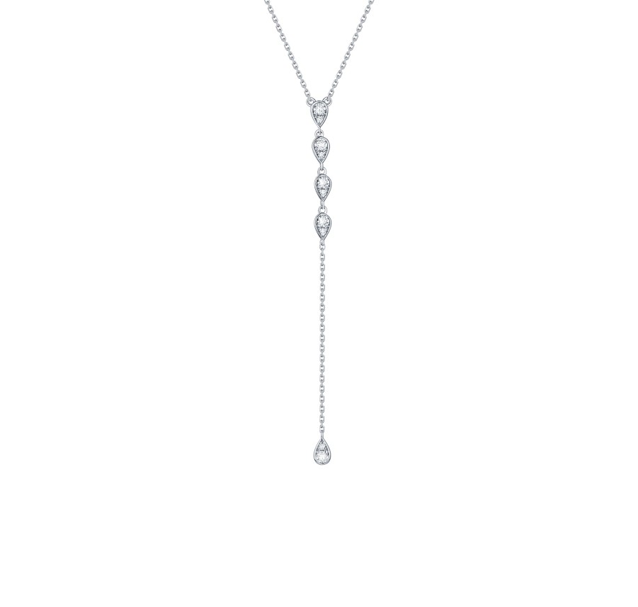 Necklaces Smiling Rocks | Bubbly 0.22Ct Lab Grown Diamonds Necklace Nl-00285Wht