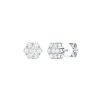 Earrings Smiling Rocks | Essentials 0.80Ct Cluster Flower Earrings E-00115Wht