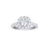 Rings Smiling Rocks | Engagement 1.63Ct Cushion Halo Ring R-00076Wht