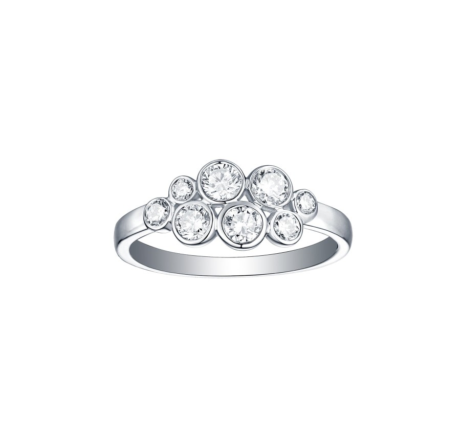 Rings Smiling Rocks | Bubbly 0.84Ct Lab Grown Diamonds Ring R-00197Wht