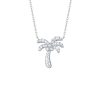 Necklaces Smiling Rocks | Mini 0.22Ct Lab Grown Diamond Palm Trees Necklace Nl-00224Wht