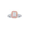 Rings Smiling Rocks | Souffle Pink 1.86Ctw Lab Grown Emerald Diamond Ring R-00478Pnk White Rose Gold