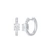 Earrings Smiling Rocks | Lab Grown Diamond 0.82Ct Oval Mini Hoop Earrings