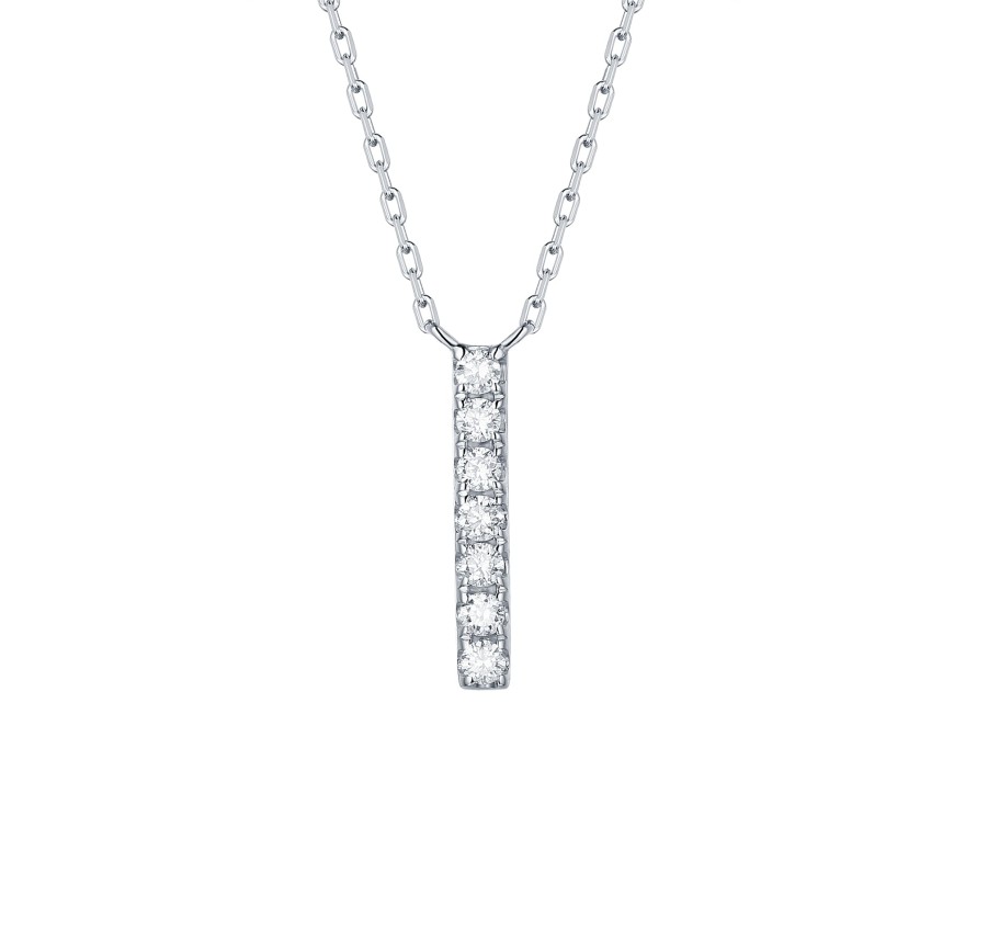 Necklaces Smiling Rocks | My Type 0.11Ct "I" Lab Grown Diamond Necklace Nl-00154Wht