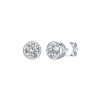 Earrings Smiling Rocks | Essentials 1.56Ct Solitaire Bezel Earrings E-00130Wht