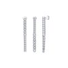 Earrings Smiling Rocks | Lab Grown Diamond 2.66Ctw Link & Bar Dvaita Earrings E-03699Wht White Gold