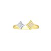 Rings Smiling Rocks | Sparkle 0.17Ctw Lab Grown Diamond Ring R-00608Wht White Yellow Gold