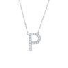 Necklaces Smiling Rocks | My Type 0.22Ct "P" Lab Grown Diamond Necklace Nl-00161Wht