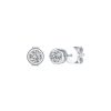 Earrings Smiling Rocks | Essentials 0.50Ct Solitaire Bezel Earrings E-00127Wht