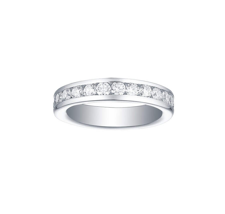 Rings Smiling Rocks | Essentials 2Ct Eternity Channel Band R-00145Wht