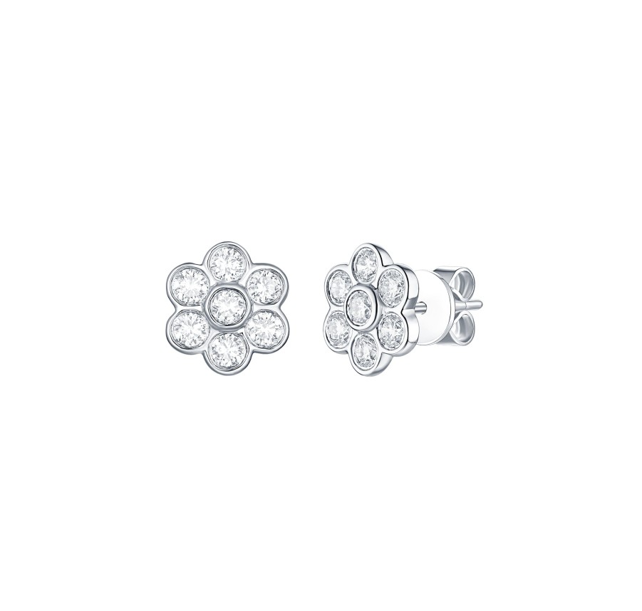 Earrings Smiling Rocks | Essentials 0.78Ct Petite Earrings E-00409Wht