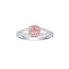 Rings Smiling Rocks | Souffle Pink 0.52Ctw Lab Grown Diamond Ring R-00504Pnk White Gold