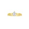 Rings Smiling Rocks | Lab Grown Diamond Pear Solitaire Linking Chain Ring