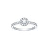 Rings Smiling Rocks | Essentials 0.48Ct Halo Ring R-00274Wht