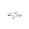 Rings Smiling Rocks | Sparkle 0.20Ctw Lab Grown Diamond Ring R-00605Wht