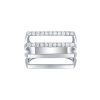 Rings Smiling Rocks | Skyline 0.33Ct Lines Ring R-00440Wht