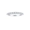 Rings Smiling Rocks | Lab Grown Diamond 0.47Ctw Half Eternity Band R-01737Wht