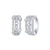 Earrings Smiling Rocks | Bubbly 0.93Ct Lab Grown Diamonds Earrings E-00324Wht