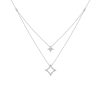 Necklaces Smiling Rocks | Double Layered 0.31Ctw Lab Grown Diamonds Sparkle Necklace Nl-00682Wht White Gold