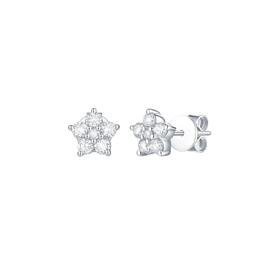 Earrings Smiling Rocks | Essentials 0.54Ct Petite Earrings E-00402Wht