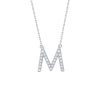 Necklaces Smiling Rocks | My Type 0.29Ct "M" Lab Grown Diamond Necklace Nl-00158Wht