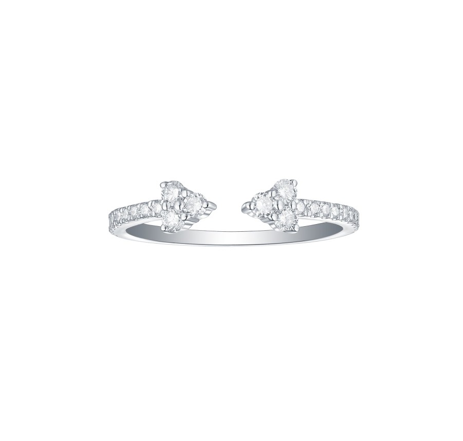 Rings Smiling Rocks | Essentials 0.36Ct Arrow Ring R-00272Wht