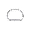 Bracelets Smiling Rocks | Lab Grown Diamond 1.05Ctw Chain Linking Bar Bracelet Bl-02001Wht