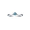 Rings Smiling Rocks | Blush Blue 0.26Ctw Solitaire Diamond Ring R-00044Blu White Gold